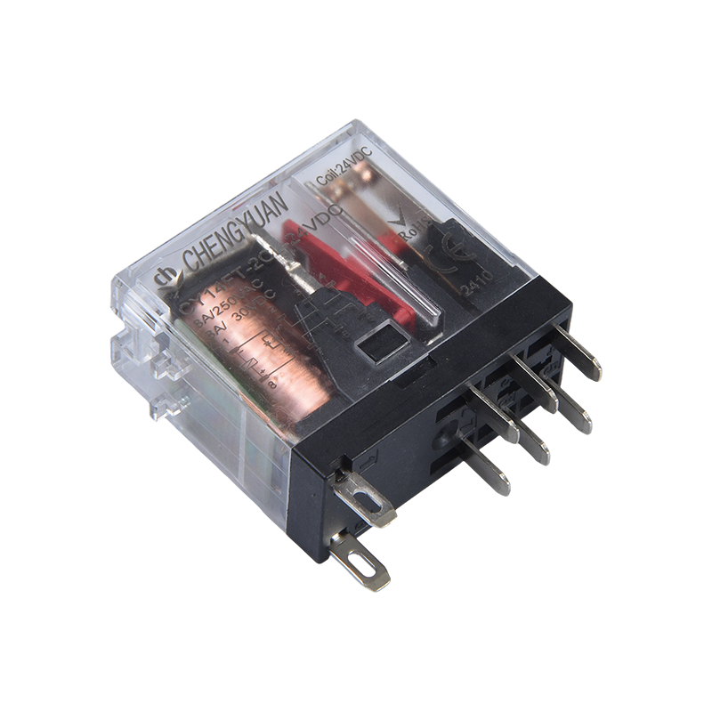 Rơle CY14FT-2CL, Rơle DPDT, Rơle chân rộng 14F, Rơle nguồn 8A 5PIN.