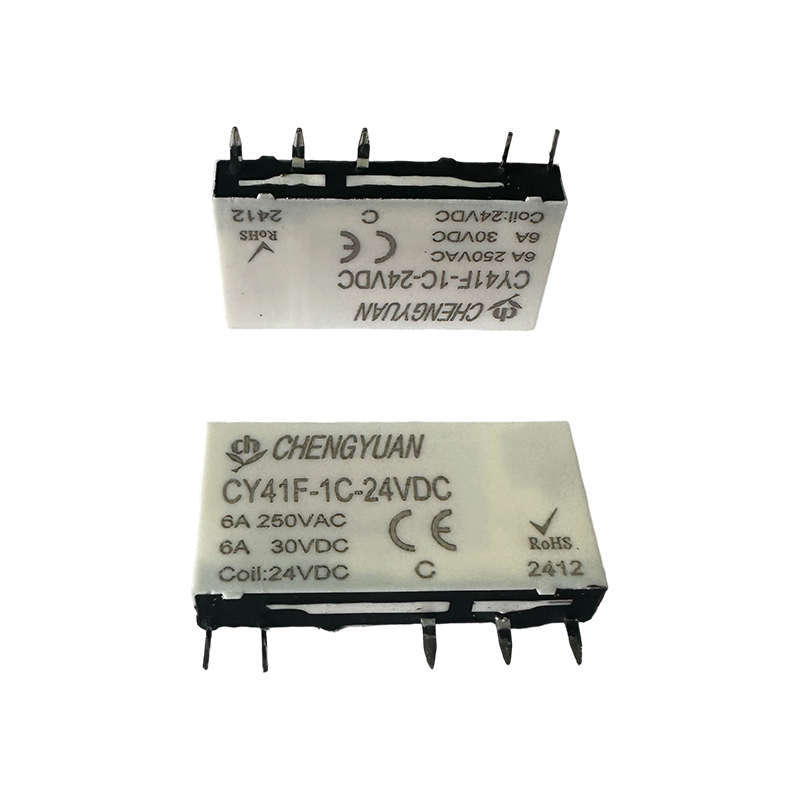 Rơle CY41F, Rơle nguồn mỏng, Rơle 41F, Rơle tín hiệu, Rơle nhỏ 5PIN PCB 6A.