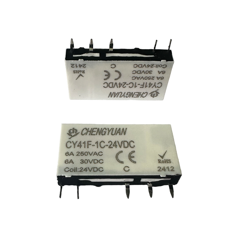 Rơle CY41F, Rơle nguồn mỏng, Rơle 41F, Rơle tín hiệu, Rơle nhỏ 5PIN PCB 6A.