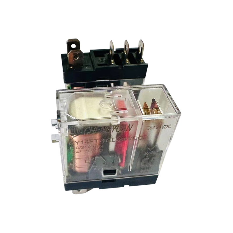 Rơle CY14FT-2CL, Rơle DPDT, Rơle chân rộng 14F, Rơle nguồn 8A 5PIN.