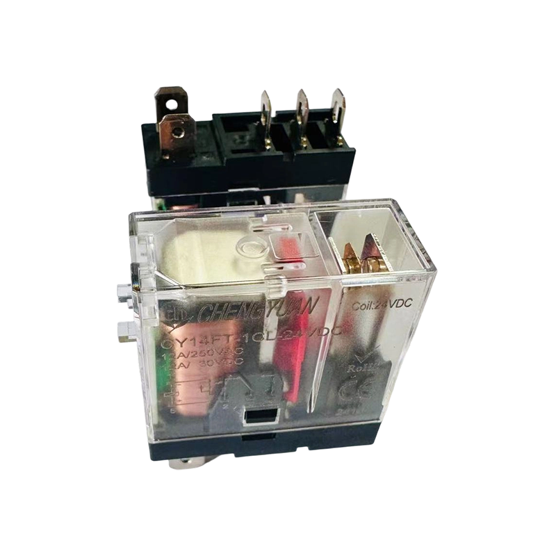 Rơle CY14FT-1CL, Rơle SPSP, Rơle chân rộng 14F, Rơle nguồn 12A 5PIN.