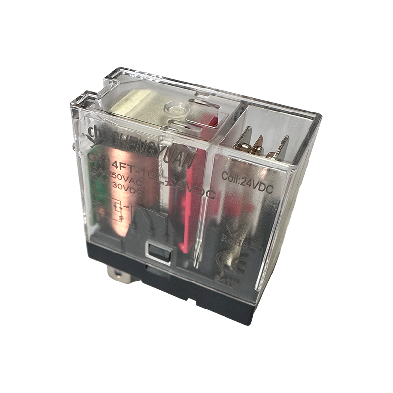 Rơle CY14FT-1CL, Rơle SPSP, Rơle chân rộng 14F, Rơle nguồn 12A 5PIN.