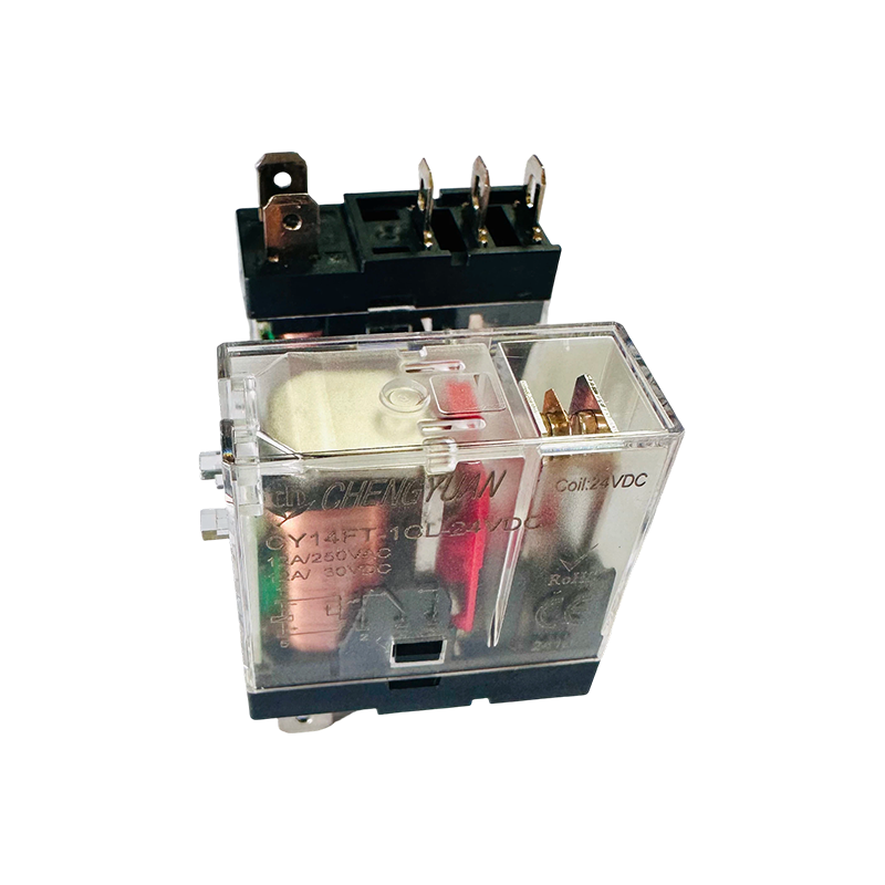 Rơle CY14FT-1CL, Rơle SPSP, Rơle chân rộng 14F, Rơle nguồn 12A 5PIN.