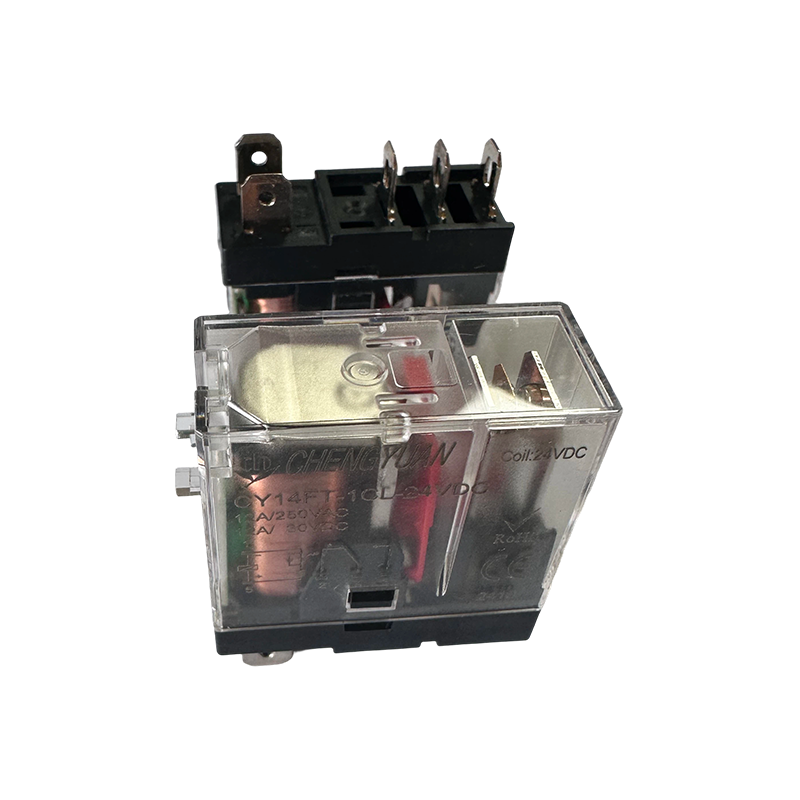 Rơle CY14FT-1CL, Rơle SPSP, Rơle chân rộng 14F, Rơle nguồn 12A 5PIN.