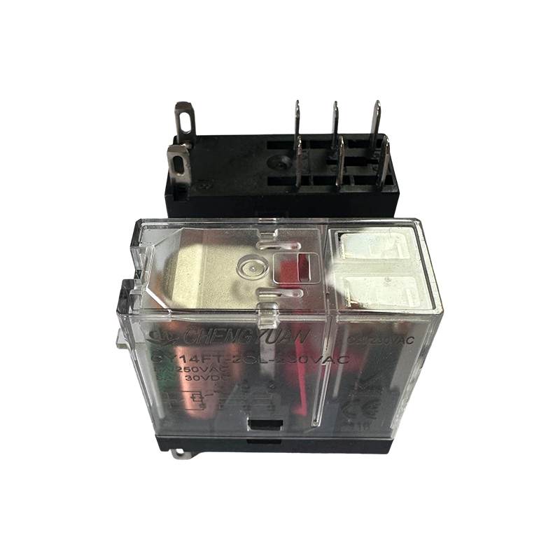 Rơle CY14FT-2CL, Rơle DPDT, Rơle chân rộng 14F, Rơle nguồn 8A 5PIN.
