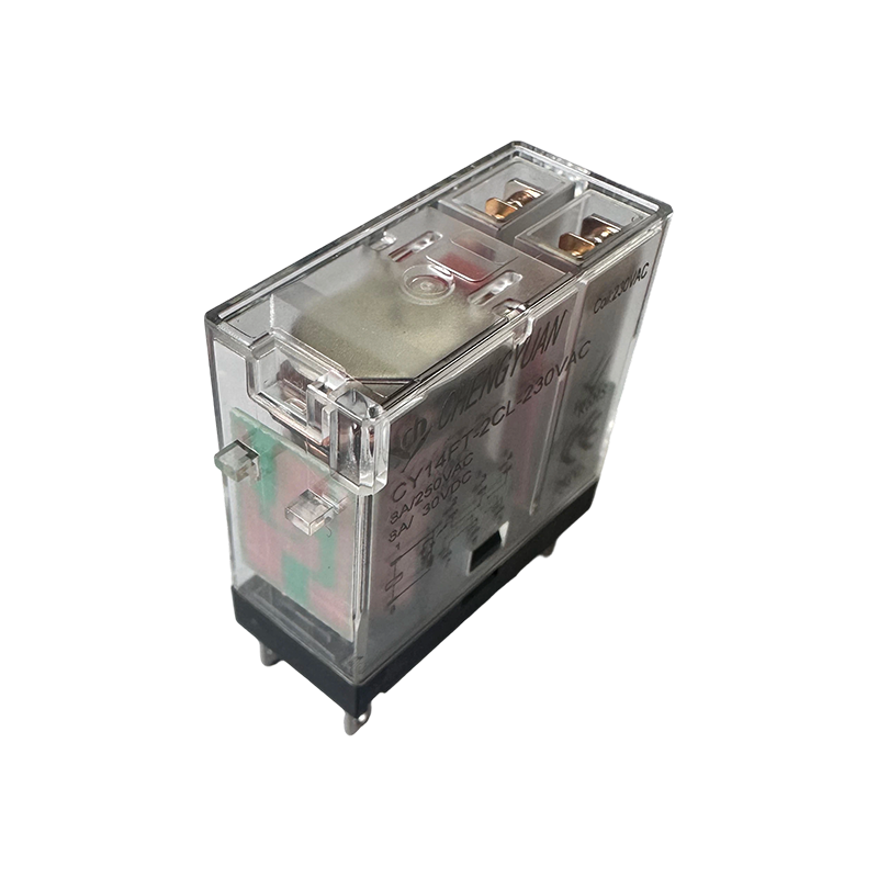 Rơle CY14FT-2CL, Rơle DPDT, Rơle chân rộng 14F, Rơle nguồn 8A 5PIN.